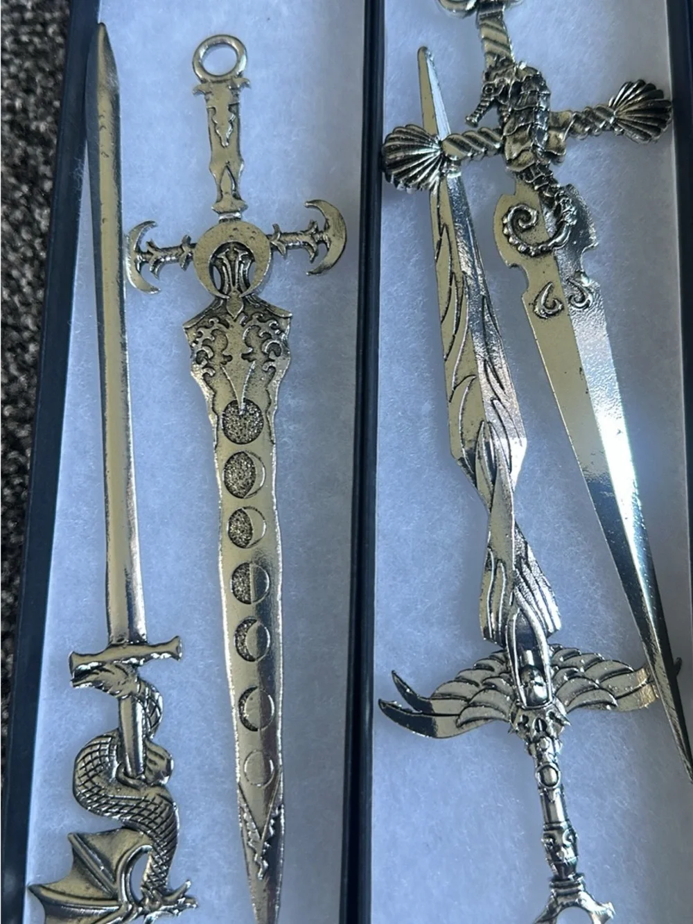 Medievi Silver Decorative Mini Sword hair pins
